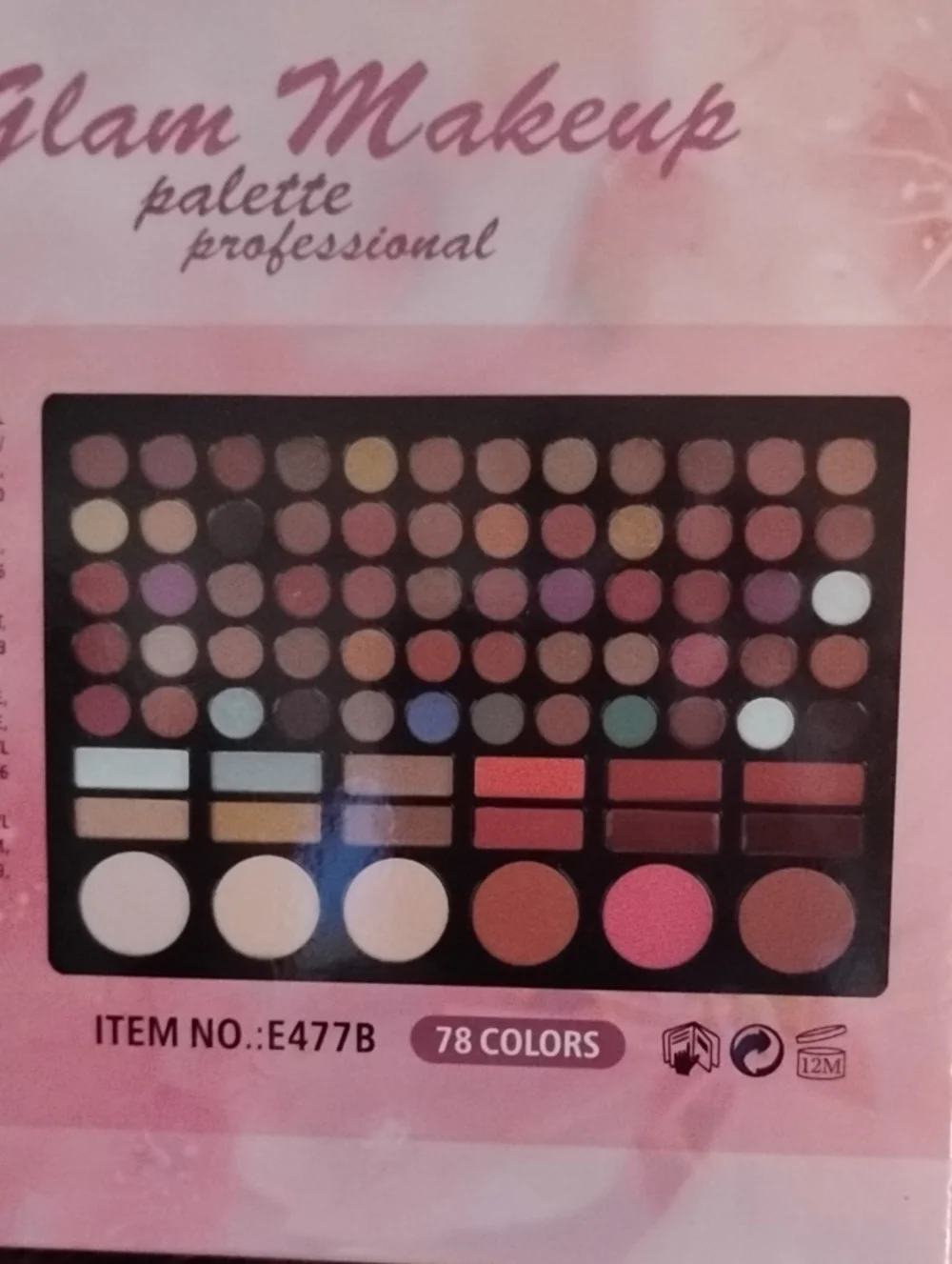 Glam Makeup Eyeshadow Palette - Pink